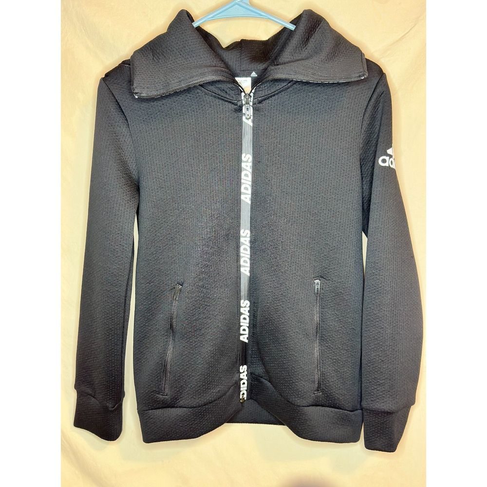 Women’s Adidas Zip-Up Jacket, Athletic, S, Black